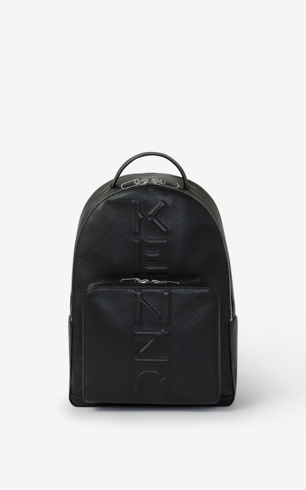 Sac À Dos Kenzo Homme Grained Cuir Noir GVEZJ-9620